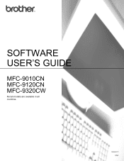 Brother International MFC-9320CW Software Users Manual - English