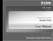 D-Link DWL-7100AP Product Manual