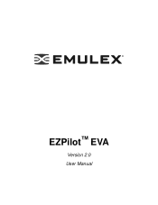 HP EVA4000 EMULEX EZPilot EVA Version 2.0 User Manual (5697-6961, July 2007)