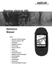 Magellan eXplorist 400 Manual - English (for the UK)