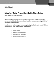McAfee TSA00M005PAA Quick Start Guide