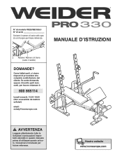 Weider Pro 330 Bench Italian Manual
