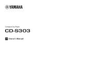 Yamaha CD-S303RK CD-S303/CD-S303RK Owners Manual 3