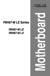 Asus P8H67-M LE R3 User Manual