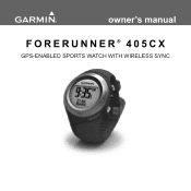 Garmin Forerunner 405CX Owner's Manual