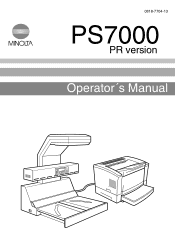 Konica Minolta PS7000 PS7000 Operator Manual (Printer Version)
