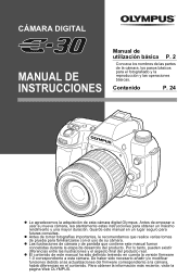 Olympus E-30 E-30 Manual de Instrucciones (Español)