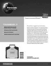 Panasonic Toughbook 31 Spec Sheet