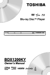 Toshiba BDX1200 Owners Manual