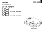 Toshiba TLP-260 Owners Manual
