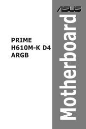 Asus PRIME H610M-K D4 ARGB Users Manual English