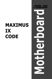 Asus ROG MAXIMUS IX CODE MAXIMUS IX CODE Users ManualEnglish