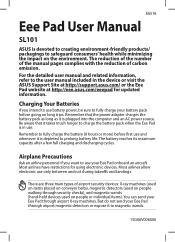 Asus SL101-B1-BR User Manual