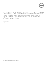 Dell DR4300 Installing DR Series System Rapid CIFS and Rapid NFS on Windows and Linux Client Machines