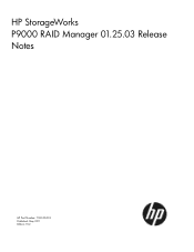 HP XP P9500 HP StorageWorks P9000 RAID Manager Release Notes (T1610-96033, May 2011)