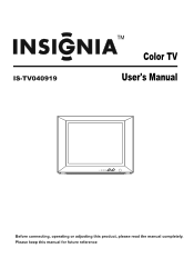 Insignia IS-TV040919 User Manual (English)