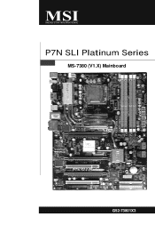 MSI P7N SLI PLATINUM User Guide