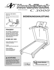 NordicTrack C3000 Treadmill German Manual
