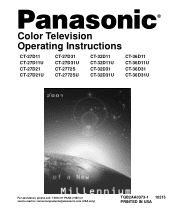 Panasonic CT36D31E CT2772SE User Guide