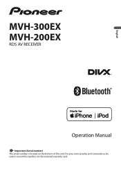 Pioneer MVH-300EX Owners Manual