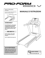 ProForm 620 V Treadmill Italian Manual