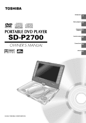 Toshiba SD-P2700 User Manual
