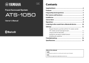 Yamaha ATS-1050 Owners Manual