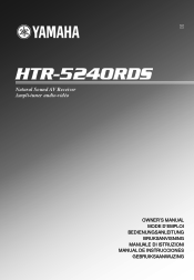 Yamaha HTR-5240RDS Owner's Manual