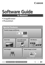 Canon g11holkit2-BFLYK1 Software User Guide for Macintosh
