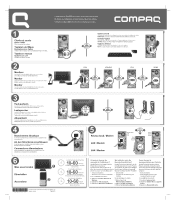 Compaq Presario CQ5000 Setup Poster (page 1)
