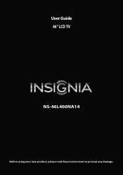 Insignia NS-46L400NA14 User Manual (English)
