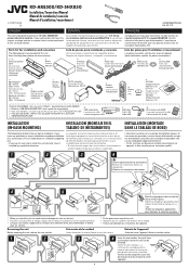JVC KD-SHX850 Installation Manual