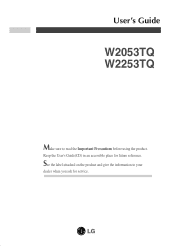 LG W2053TQ-PF Owner's Manual (English)