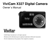 Vivitar X327 User Manual