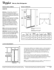 Whirlpool GSS30C6EYY Dimension Guide
