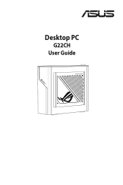 Asus G22CH Users Manual