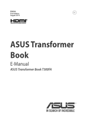 Asus Transformer Book T300FA Users Manual