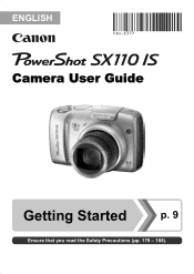 Canon PowerShot SX110 IS Black User Manual