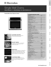 Electrolux EW27EW55GS Product Specifications Sheet (English)