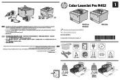 HP Color LaserJet Pro M452 Setup Poster