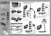 Insignia NS-46E480A13A Quick Setup Guide (English)