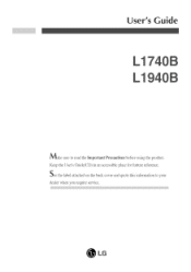 LG L1740B User Guide