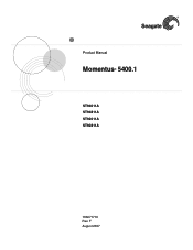 Seagate ST92011A Momentus 54 PATA Product Manual