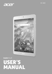 Acer Iconia B1-860A User Manual