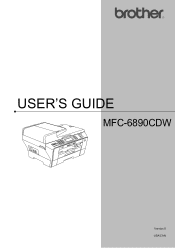 Brother International MFC-6890CDW Users Manual - English
