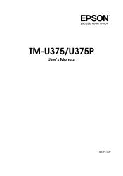 Epson U375 User Manual