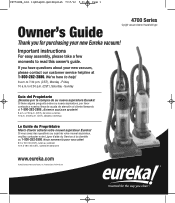 Eureka Maxima 4704RES Owner's Guide