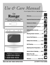 Frigidaire GLGF389GB Use and Care Manual