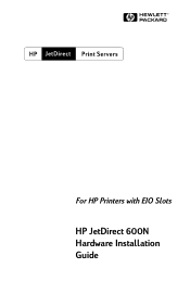HP J3111A HP JetDirect 600N Print Server Hardware Installation Guide - 5969-6858