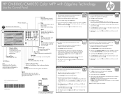 HP CM8000 HP CM8060/CM8050 Color MFP with Edgeline Technology - Control Panel Poster (multiple language)